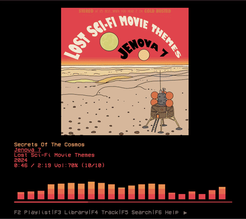 kew terminal music player screenshot